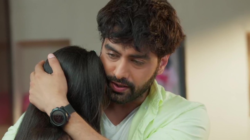 Armaan and Maira hugging, showing their close bond