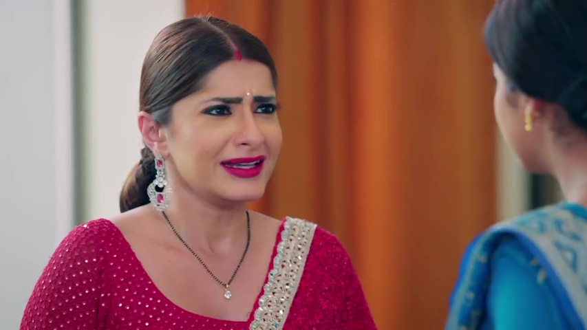 Adit and Sowmya talking angrily with Mangal at home