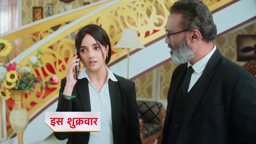 Anjali on the phone, standing firm against Chandraman’s threats