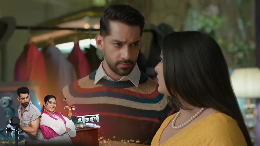 Bhavya and Rishank posing for the photoshoot in vibrant outfits