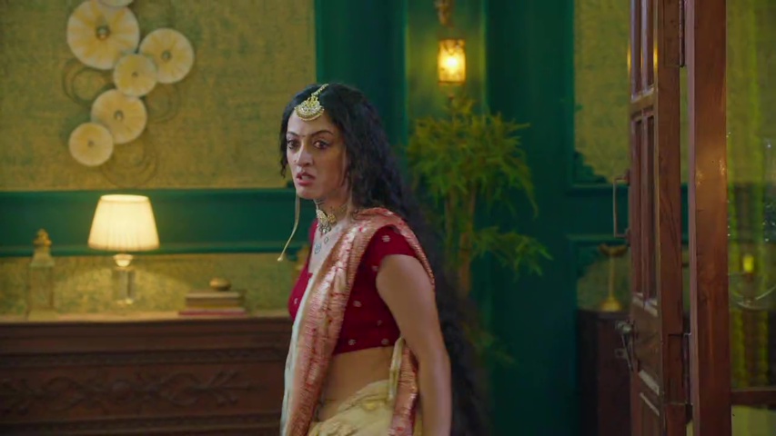 Kesar angrily searching for Davansh while Gauri stands near the cage