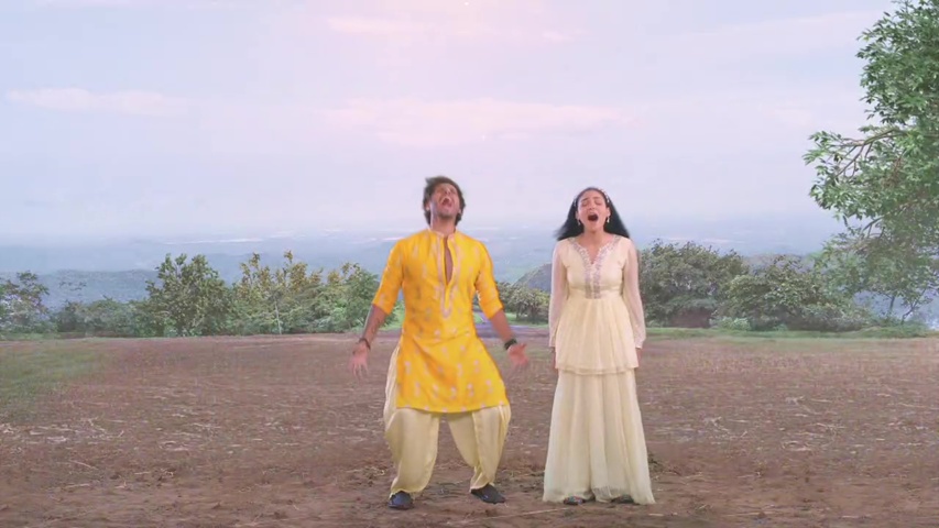 Megha and Kabir screaming at the cliff, releasing their emotions