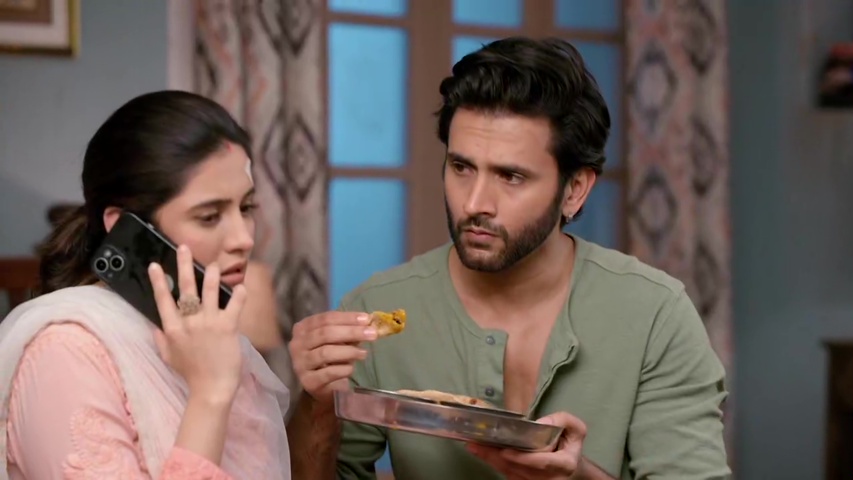 Om feeding Isha with care