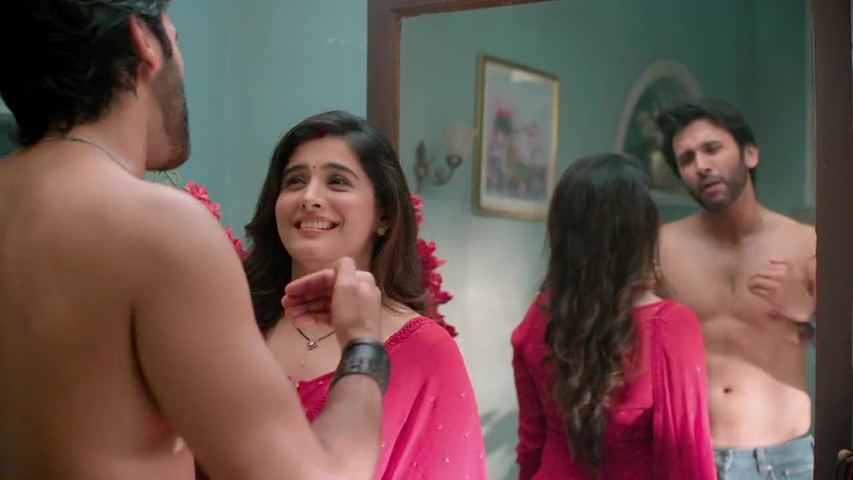 sweet moment between Isha and Om as they talk about their love and future